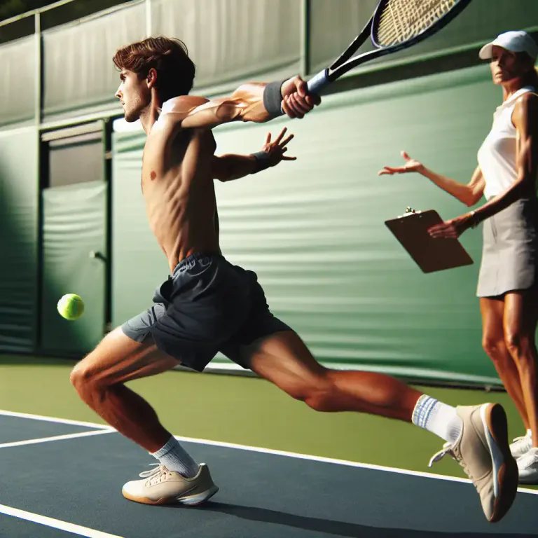 Visual representation of "gauche" - In physical activity, a person who is left-handed, particularly in sports