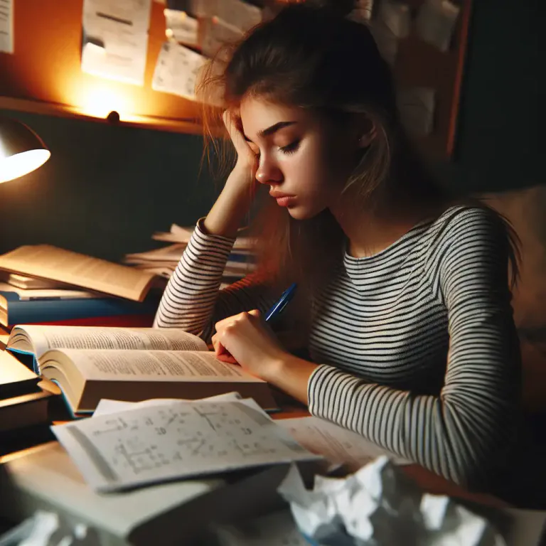 Visual representation of "mug" - To study intensively, typically at the last minute.