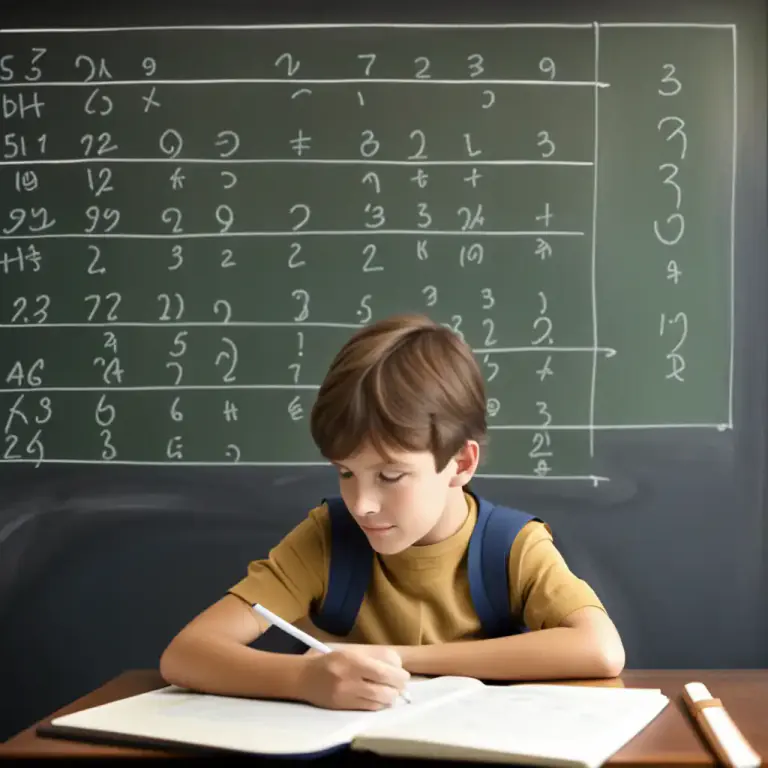 Visual representation of "the three Rs" - The three basic skills taught in school: reading, writing, and arithmetic.