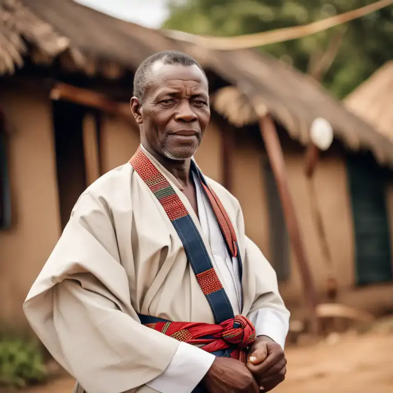 Visual representation of "obi" - A sash worn by certain West African officials as a symbol of office
