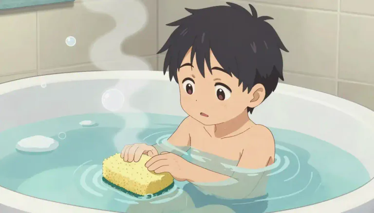 Visual representation of "bathe" - To clean oneself by immersing in water