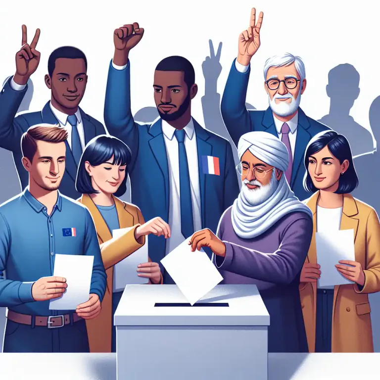 Visual representation of "democratically" - In a way that involves making decisions by voting.