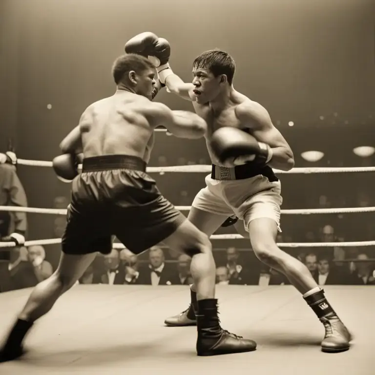 Visual representation of "jab" - In boxing, to make a quick and direct punch.