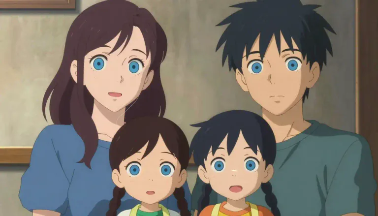 Visual representation of "hereditary" - Something that is passed from parents to children, like genes or characteristics.
