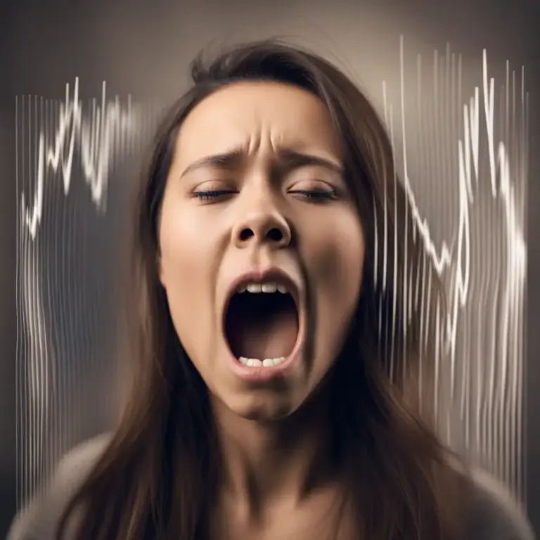 Visual representation of "inflection" - A change in the pitch or tone of a person's voice