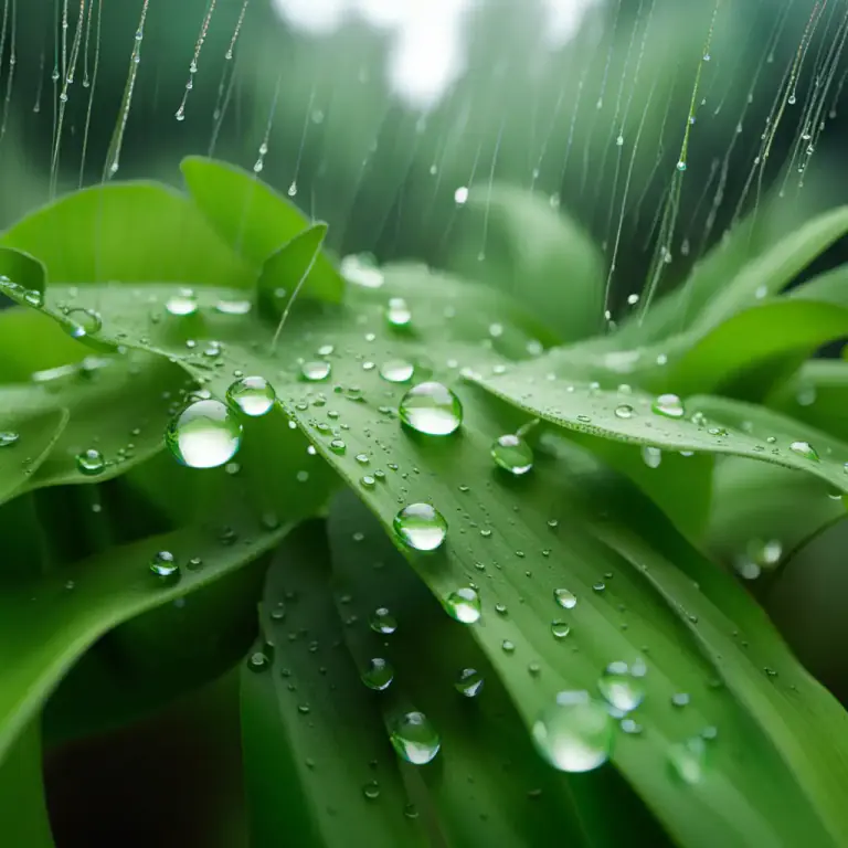 Visual representation of "ozone" - A strong, fresh, slightly unpleasant smell that is often felt after a thunderstorm