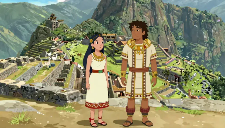 Visual representation of "inca" - A member of the indigenous people of Peru known for their advanced civilization in the Andean region.