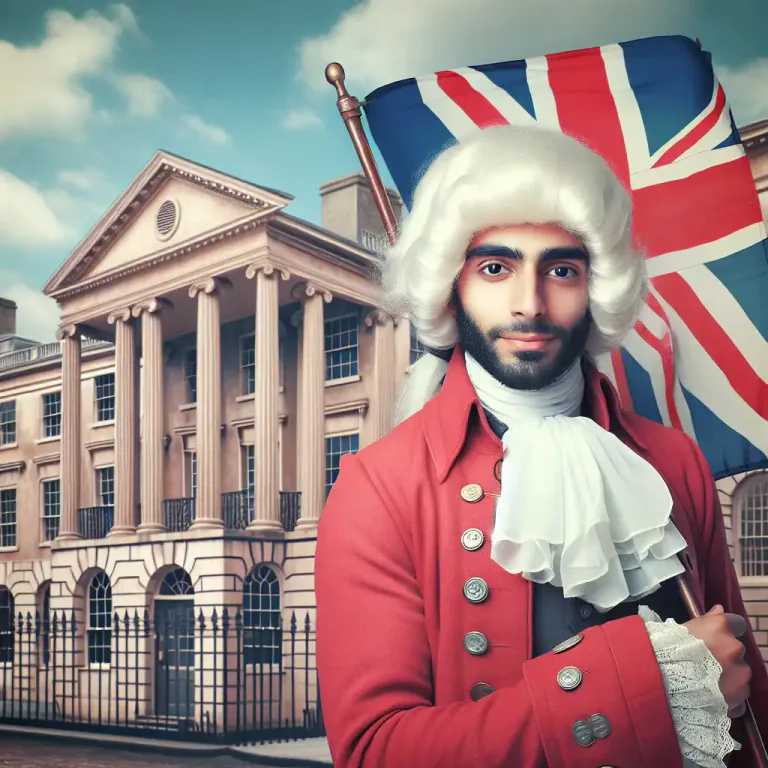 Visual representation of "tory" - In American history, a person loyal to Britain during the American Revolution