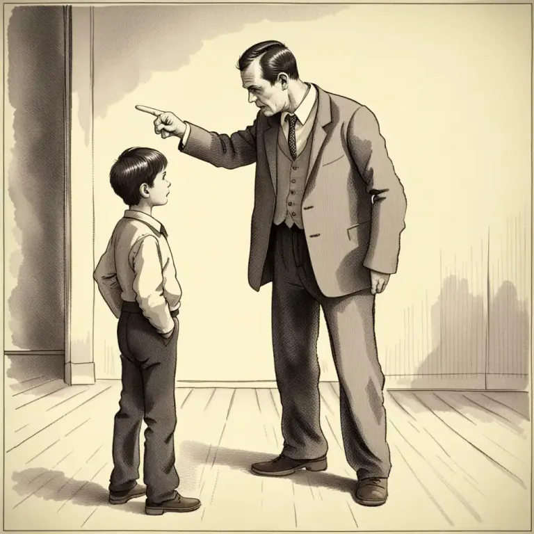 Visual representation of "box somebody’s ears" - To scold or reprimand someone