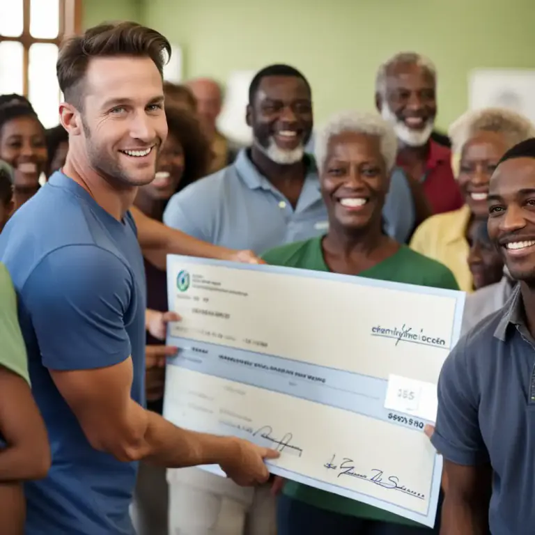 Visual representation of "benevolent" - Involving the act of giving money or help to people who are in need
