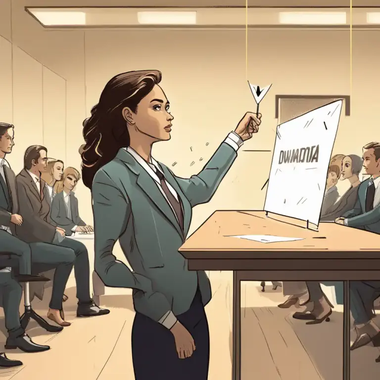 Visual representation of "vote onto" - To select or approve someone for a position or role through voting.