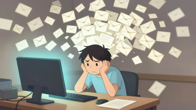 Visual representation of "spam" - Unwanted emails or messages sent in a large number, mostly for marketing.
