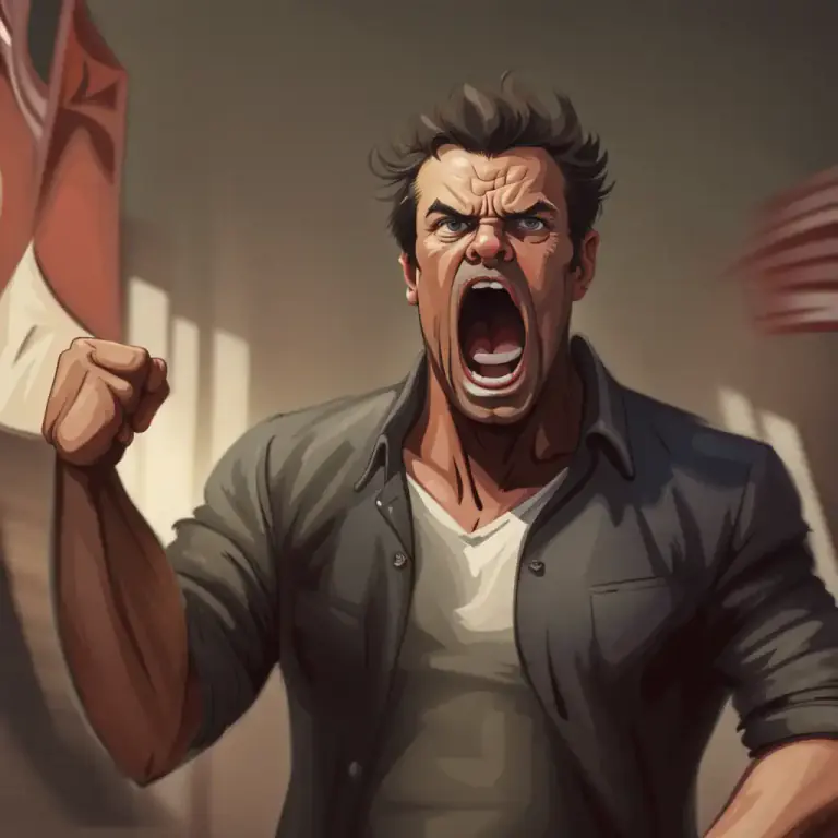 Visual representation of "get somebody going" - To provoke or irritate someone into action or into displaying strong emotion, typically anger