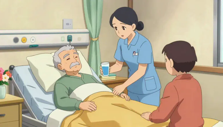 Visual representation of "hospice" - A place that gives care to people who are seriously ill, mostly at the end of their lives.