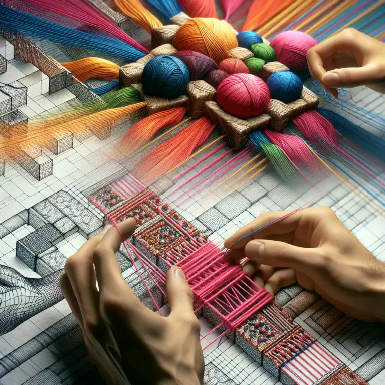 Visual representation of "interlock" - A connection made by linking or weaving things together.