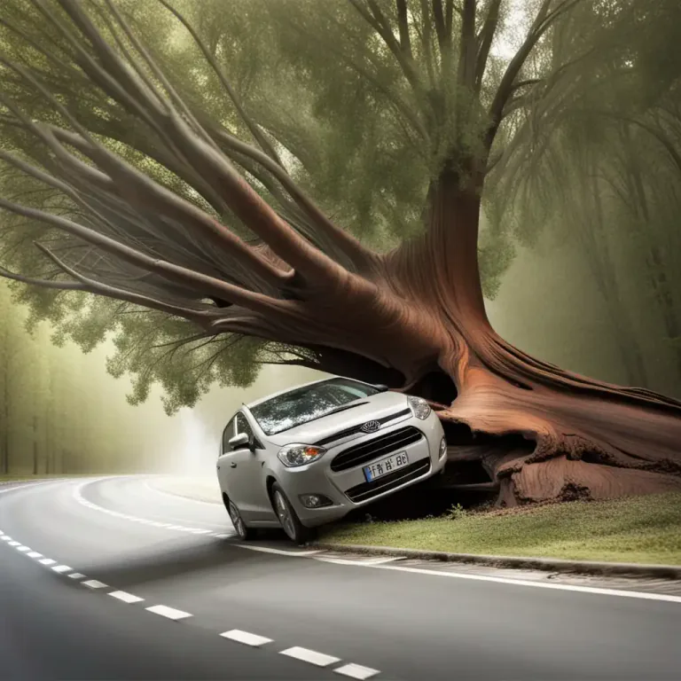 Visual representation of "ram into" - To crash or strike with force into something or someone.