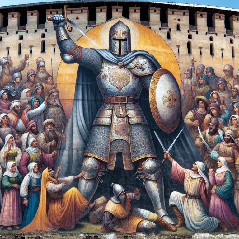 Visual representation of "emblazon" - To celebrate or praise openly and publicly.