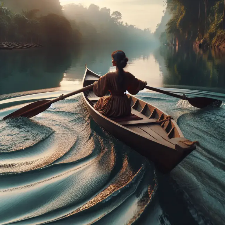 Visual representation of "feather" - To change the angle of (oar blades) while rowing