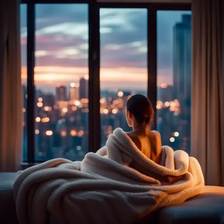Visual representation of "rug" - A small blanket, usually used for warmth.