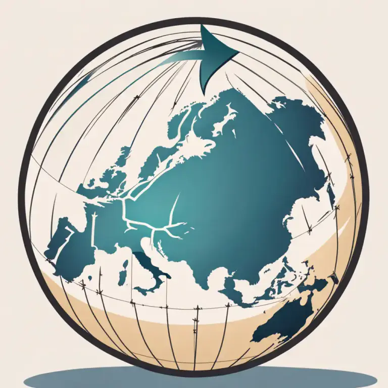 Visual representation of "north" - The industrialized countries located in the northern part of the globe, especially North America and Europe.