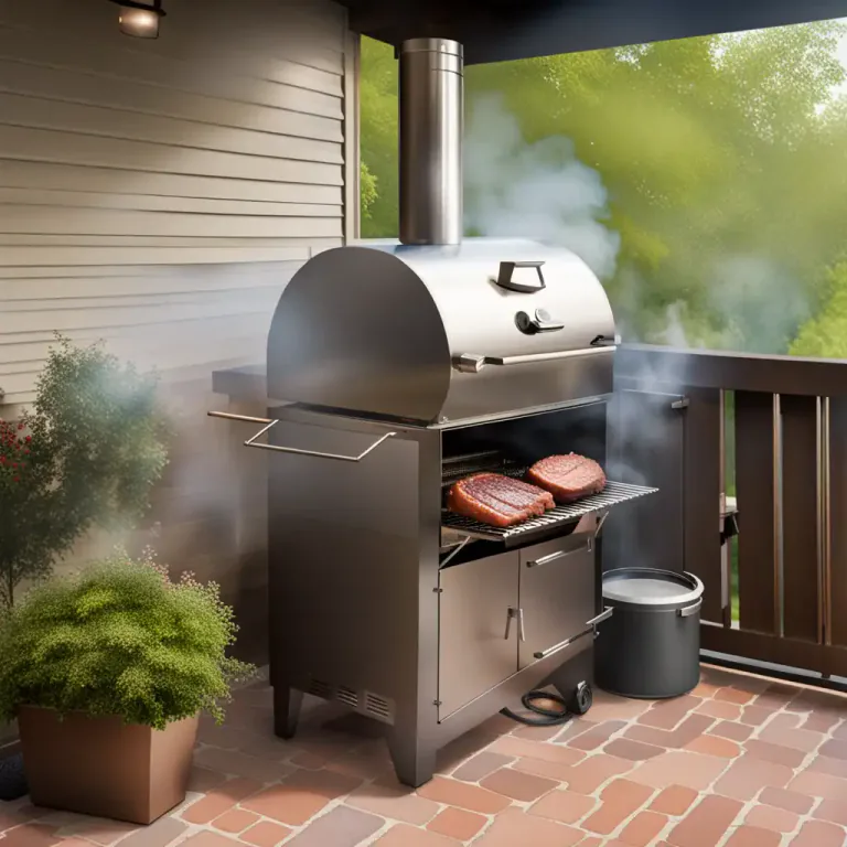 Visual representation of "smoker" - A device used for smoking food or other substances.