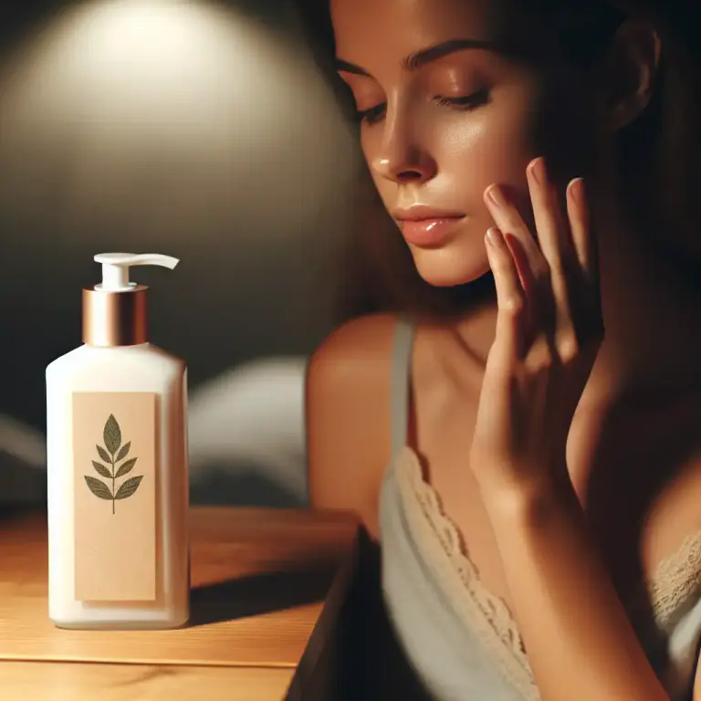 Visual representation of "astringent" - A substance used to tighten or dry skin.