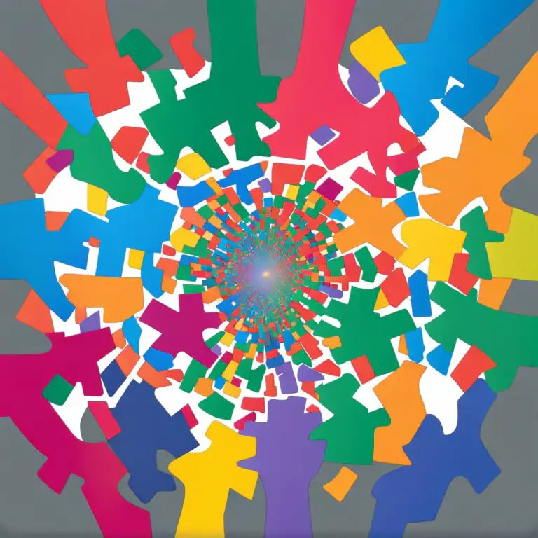 Visual representation of "federation" - The action of forming states or organizations into a single group with centralized control.