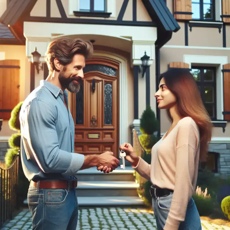 Visual representation of "latchkey" - A key to open a door, especially outside door of a home.