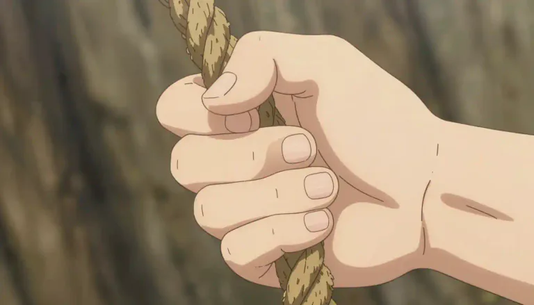 Visual representation of "grasp" - To hold something tightly with your hand