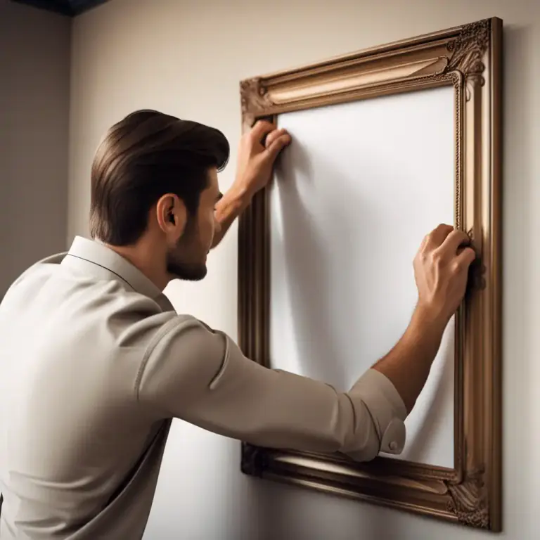 Visual representation of "hold against" - To physically press something against something else.