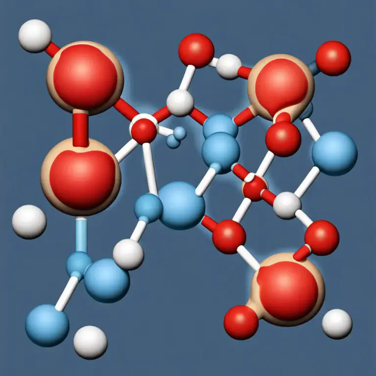 Visual representation of "carbohydrate" - A molecule that consists of carbon, hydrogen, and oxygen atoms, and is an important part of living organisms.