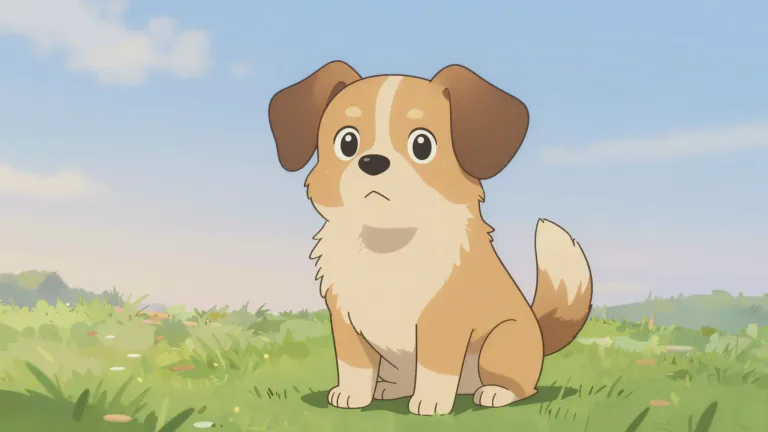 Visual representation of "pooch" - A simple word for a dog.