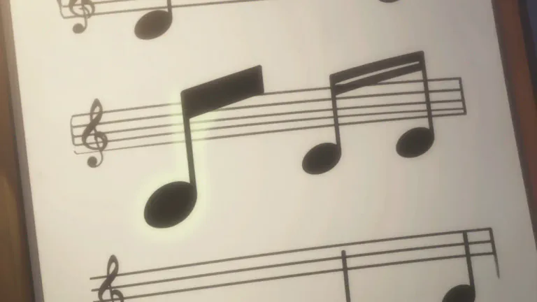 Visual representation of "semiquaver" - A musical note that is equal to half a quaver or a quarter of a crotchet.