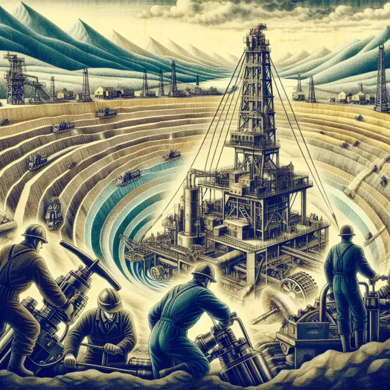 Visual representation of "gassy" - Relating to or used in the extraction of gas, especially natural gas.