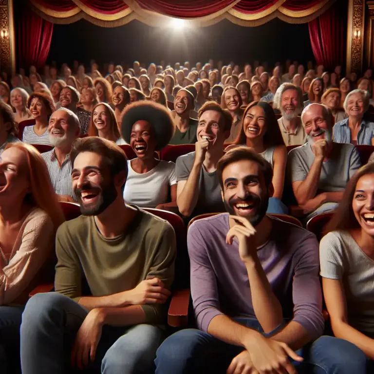 Visual representation of "audience" - People who watch or listen to a particular television or radio program, movie, or play