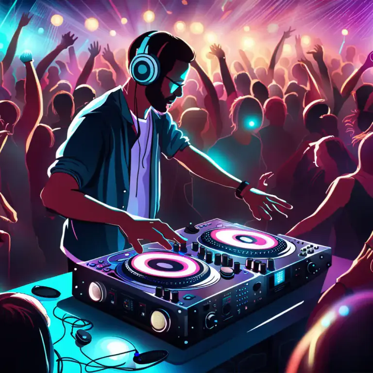 Visual representation of "garage" - A style of electronic dance music originating in the UK in the early 90s.