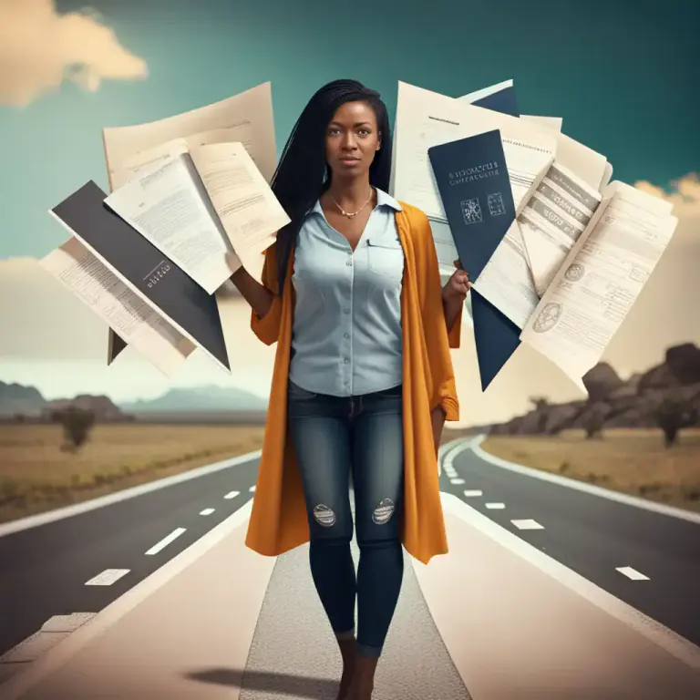 Visual representation of "have the world at your feet" - To have many opportunities available to you.