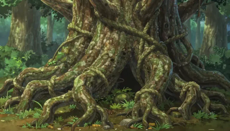 Visual representation of "gnar" - A description of something that is knotty or twisted, often used in literature or poetry.