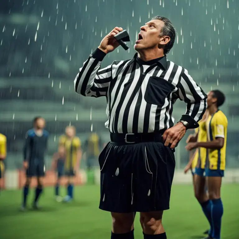 Visual representation of "blow the whistle on somebody/something" - To end or interrupt something by means of a whistle