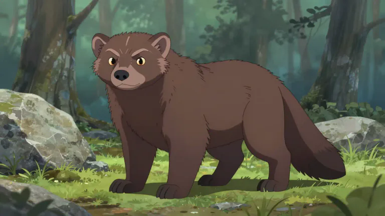 Visual representation of "wolverine" - A wild animal that belongs to the weasel family, found in North America, Europe and Asia.