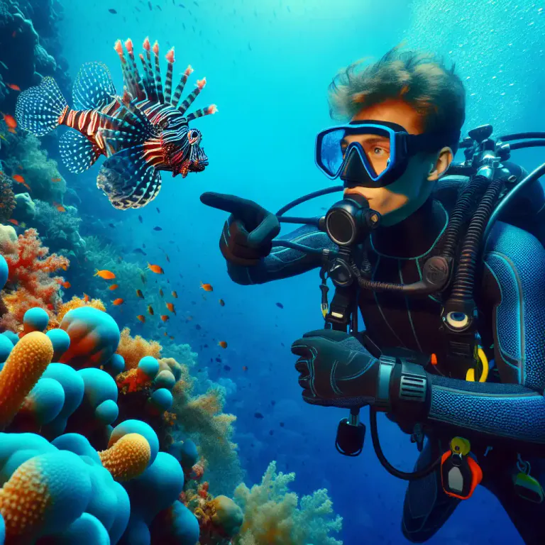 Visual representation of "undersea" - Used to describe activities done in the sea.