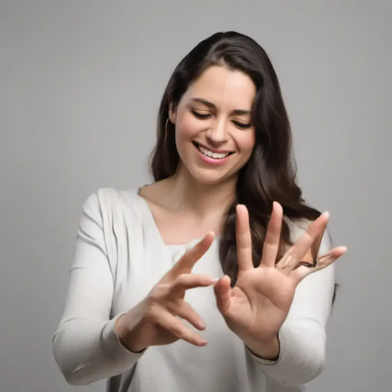 Visual representation of "sign for" - In sign language, to communicate something using signs.