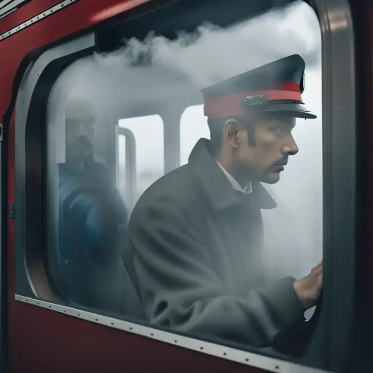 Visual representation of "cab" - The enclosed part of a train or tram where the driver or conductor stands
