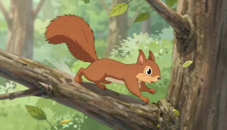 Visual representation of "scamper" - to run quickly or playfully