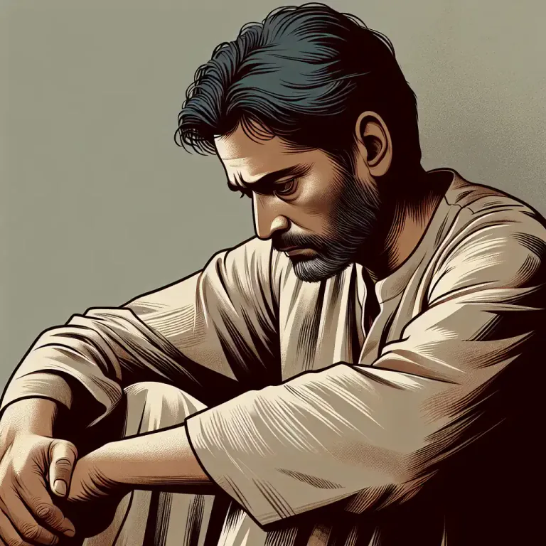 Visual representation of "morose" - Feeling or showing sadness.