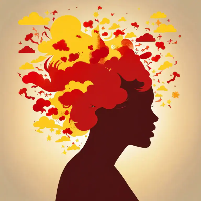 Visual representation of "explosion" - A sudden outburst of emotion or activity.
