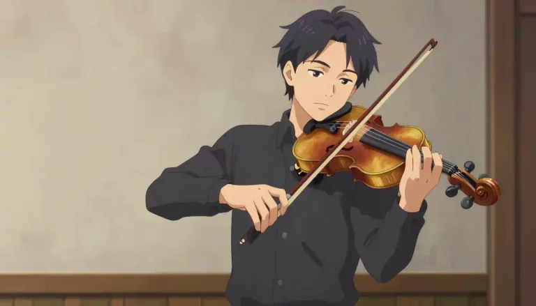 Visual representation of "violinist" - A person who plays the violin.