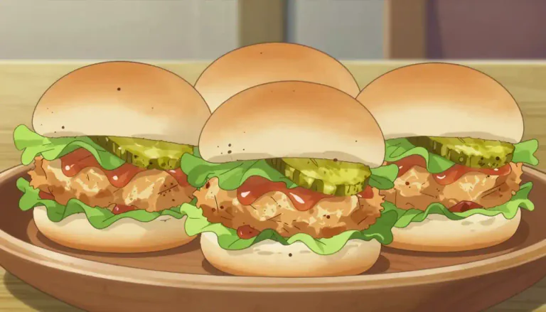 Visual representation of "slider" - A small hamburger or sandwich