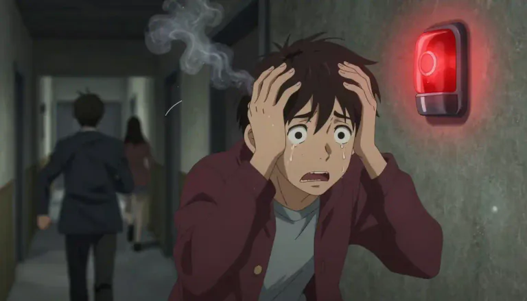 Visual representation of "panic" - A sudden feeling of extreme fear that causes you to think unclearly and possibly make bad decisions