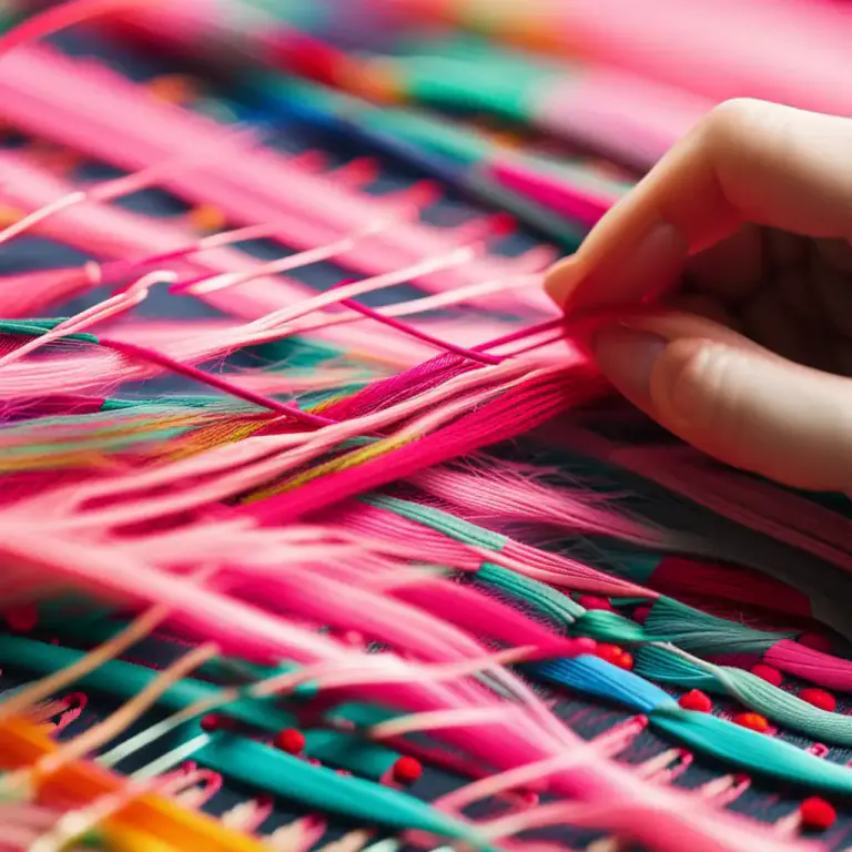 Visual representation of "floss" - A soft cotton thread used in sewing or weaving.